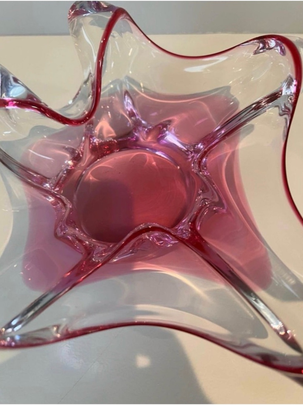 Vintage Chribska Art Glass Bowl: most likely Josef Hospodka Czech 1960’s - Picture 4 of 7